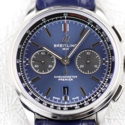 Breitling-Premier B01 Chronograph 42 SS/LE Blue GF V2 Asia 7750