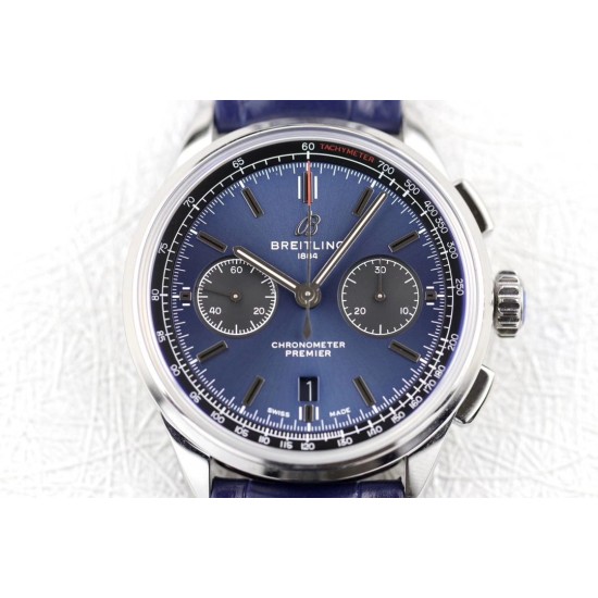 Breitling-Premier B01 Chronograph 42 SS/LE Blue GF V2 Asia 7750