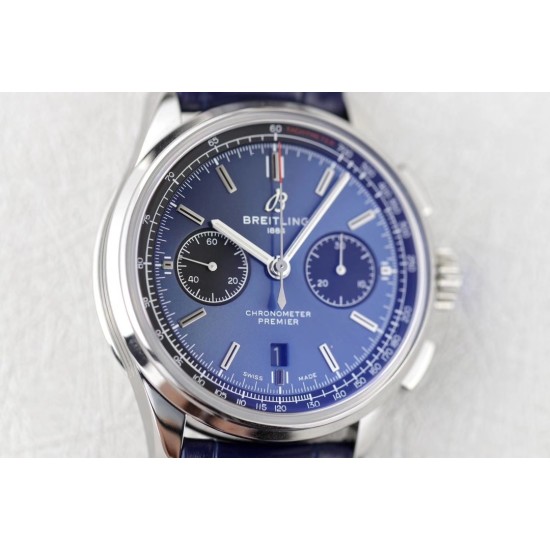 Breitling-Premier B01 Chronograph 42 SS/LE Blue GF V2 Asia 7750
