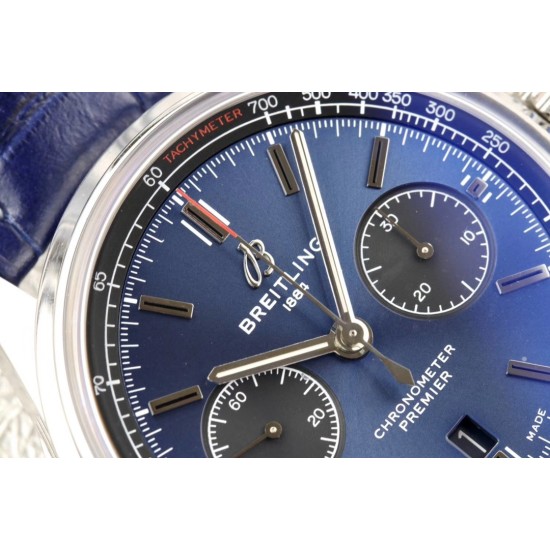 Breitling-Premier B01 Chronograph 42 SS/LE Blue GF V2 Asia 7750