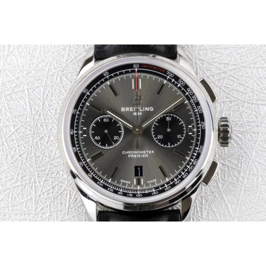 Breitling-Premier B01 Chronograph 42 SS/LE Grey GF V2 Asia 7750