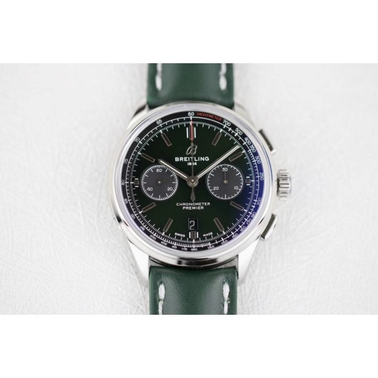 Breitling-Premier B01 Chronograph 42 SS/LE Grn GF V2 Asia 7750