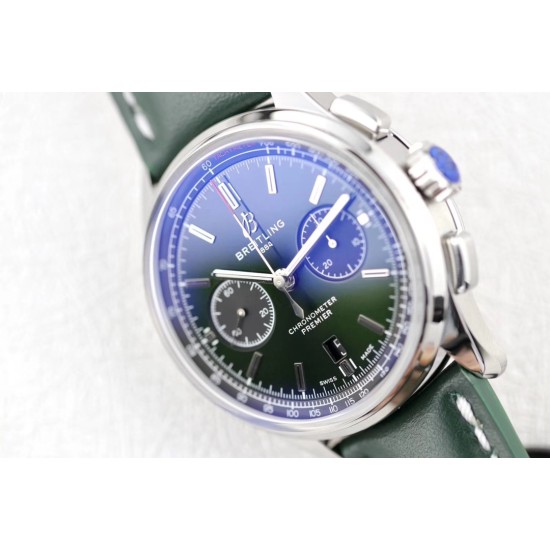 Breitling-Premier B01 Chronograph 42 SS/LE Grn GF V2 Asia 7750