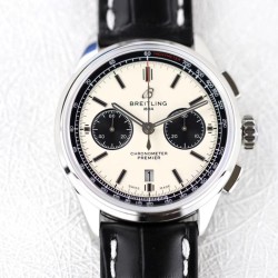 Breitling-Premier B01 Chronograph 42 SS/LE Wht GF V2 Asia 7750