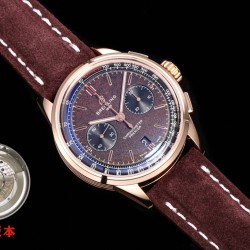 Breitling-Premier B01 Chronograph 42mm RG/LE Brown Dial BLSF V2 A7750 Mod