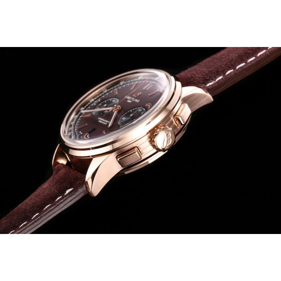 Breitling-Premier B01 Chronograph 42mm RG/LE Brown Dial BLSF V2 A7750 Mod