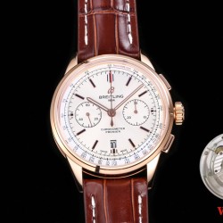 Breitling-Premier B01 Chronograph 42mm RG/LE Beige Dial BLSF V2 A7750 Mod