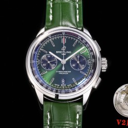 Breitling-Premier B01 Chronograph 42 SS/LE Grn BLSF V2 Asia 7750