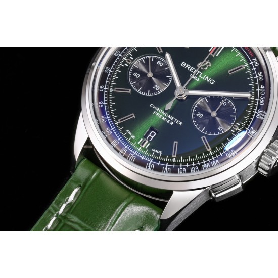 Breitling-Premier B01 Chronograph 42 SS/LE Grn BLSF V2 Asia 7750