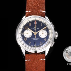 Breitling-Premier B01 Chronograph 42mm SS/LE Blue Dial BLSF V2 A7750 Mod