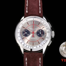 Breitling-Premier B01 Chronograph 42MM SS/LE Grey Dial BLSF V2 Asia 7750