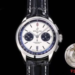 Breitling-Premier B01 Chronograph 42 SS/LE Wht BLSF V2 Asia 7750