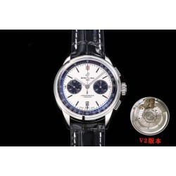 Breitling-Premier B01 Chronograph 42 SS/LE Wht BLSF V2 Asia 7750