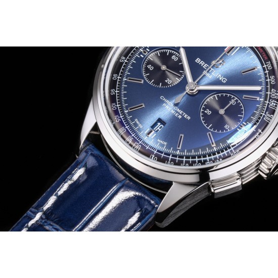 Breitling-Premier B01 Chronograph 42 SS/LE Blue Dial BLSF V2 Asia 7750