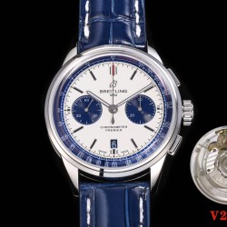 Breitling-Premier B01 Chronograph 42 SS/LE Wht BLSF V2 Asia 7750