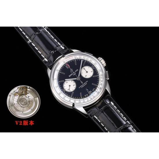 Breitling-Premier B01 Chronograph 42 SS/LE Blue BLSF V2 Asia 7750