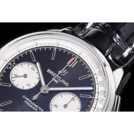 Breitling-Premier B01 Chronograph 42 SS/LE Blue BLSF V2 Asia 7750