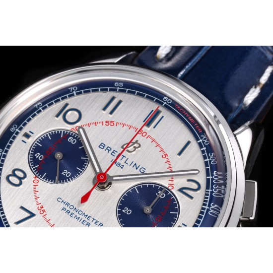 Breitling-Premier B01 Chronograph 42 SS/LE Wht BLSF V2 Asia 7750