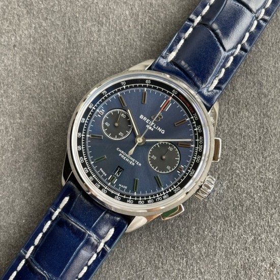 Breitling-Premier B01 Chronograph 42 SS/LE Blue GF V2 Asia 7750