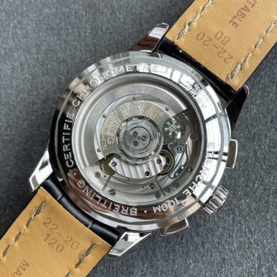 Breitling-Premier B01 Chronograph 42 SS/LE Wht GF V2 Asia 7750