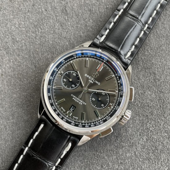 Breitling-Premier B01 Chronograph 42 SS/LE Grey GF V2 Asia 7750