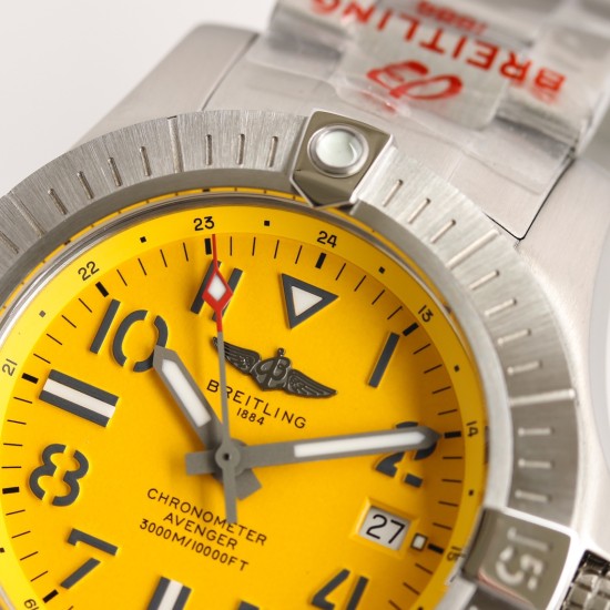 Breitling-Avenger II Seawolf SS/SS Yellow Num GF V2 Asia 2836