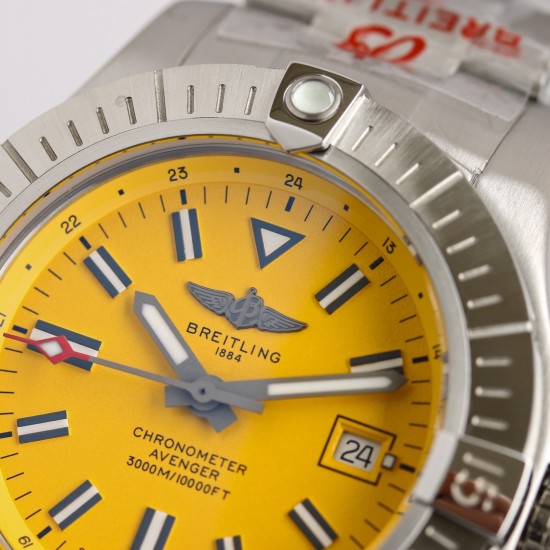 Breitling-Avenger II Seawolf SS/SS Yellow STK GF V2 Asia 2836