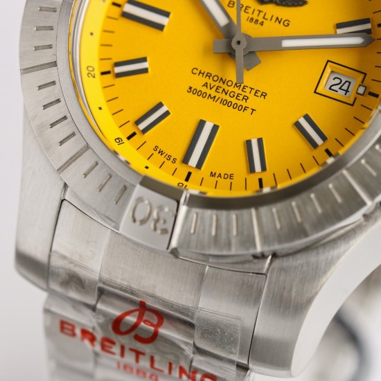 Breitling-Avenger II Seawolf SS/SS Yellow STK GF V2 Asia 2836