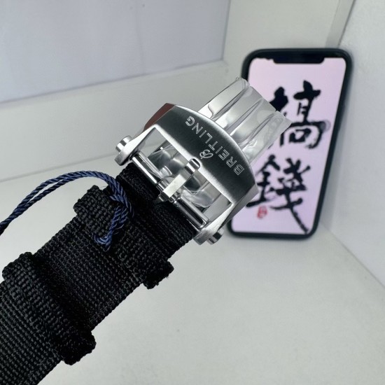 Breitling-Avenger II Seawolf SS/NY Black Stk BLSF V2 Asia 2836