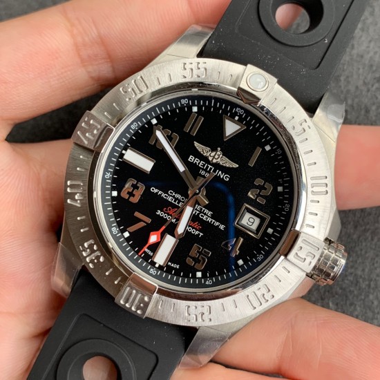 Breitling-Avenger Seawolf 2017 SS/RU Black GF Asia 2836