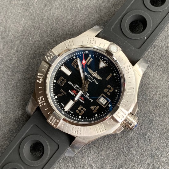Breitling-Avenger Seawolf 2017 SS/RU Black GF Asia 2836