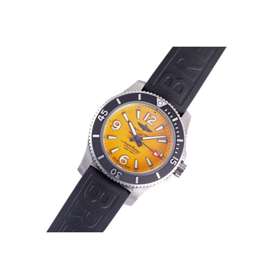 Breitling-Superocean 44mm SS/RU Yellow Dial BLSF A2824
