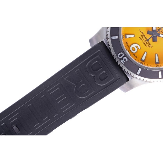 Breitling-Superocean 44mm SS/RU Yellow Dial BLSF A2824