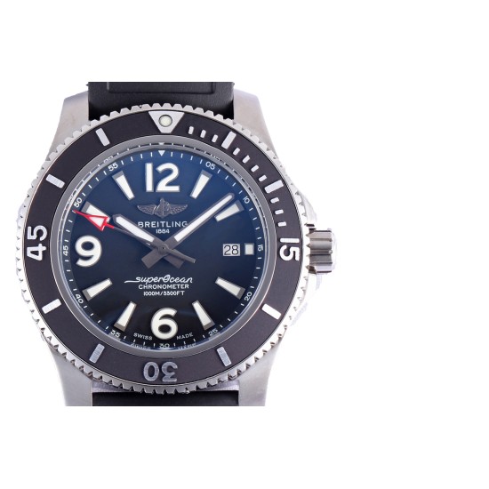 Breitling-Superocean Ironman 44mm SS/RU Black Dial BLSF A2824