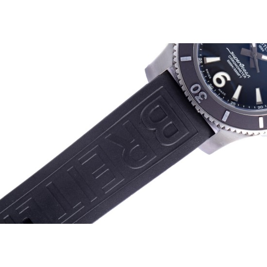 Breitling-Superocean Ironman 44mm SS/RU Black Dial BLSF A2824