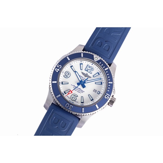 Breitling-Superocean 44mm SS/RU White Dial BLSF A2824