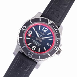 Breitling-Superocean 44mm SS/RU Black/Red BLSF A2824