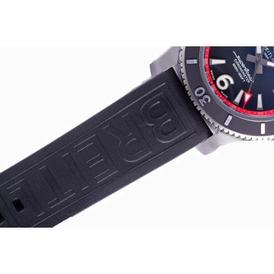 Breitling-Superocean 44mm SS/RU Black/Red BLSF A2824