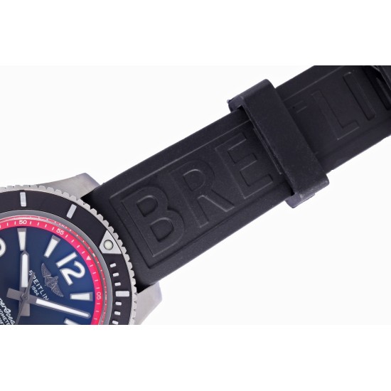 Breitling-Superocean 44mm SS/RU Black/Red BLSF A2824