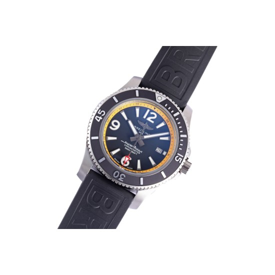 Breitling-Superocean 44mm SS/RU Black/Yellow BLSF A2824