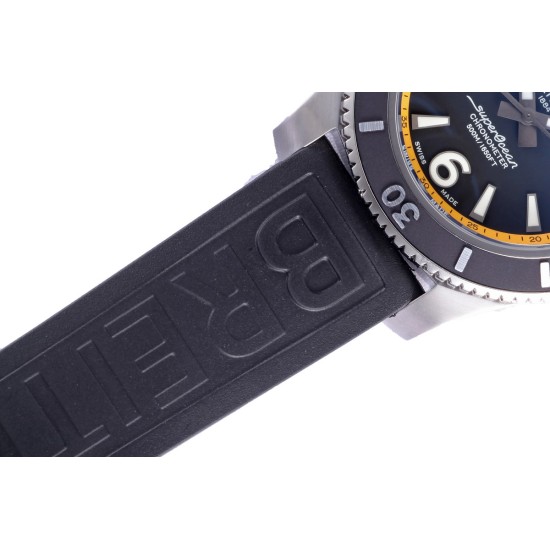 Breitling-Superocean 44mm SS/RU Black/Yellow BLSF A2824