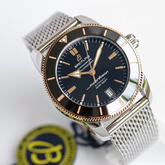 Breitling-Superocean Heritage II 42mm RG/SS Blk GF V2 A2824