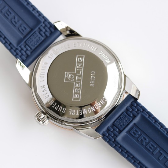 Breitling-Superocean Heritage II 42mm Blue SS/RU Wht GF V2 A2824