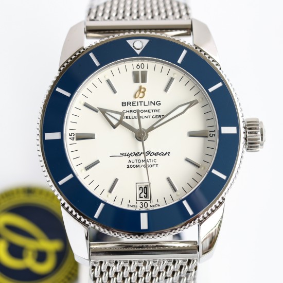 Breitling-Superocean Heritage II 42mm Blue SS/SS Wht GF V2 A2824