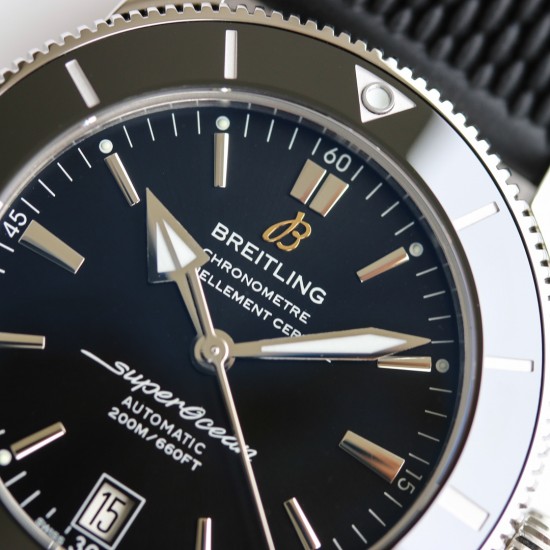 Breitling-Superocean Heritage II 42mm ss/SS/RU Blk GF V2 A2824