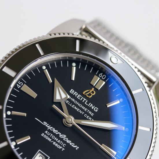 Breitling-Superocean Heritage II 42mm SS/SS Black GF V2 A2824