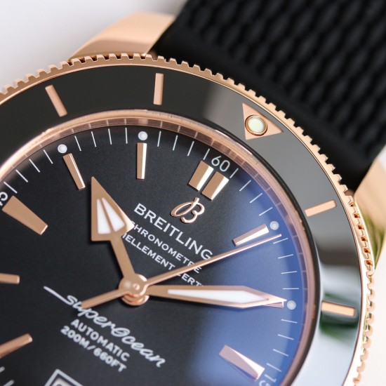 Breitling-Superocean Heritage II 42mm RG/SS/RU Blk GF V2 A2824