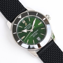 Breitling-Superocean Heritage II 42mm Blk SS/RU Green Dial GF V2 A2824
