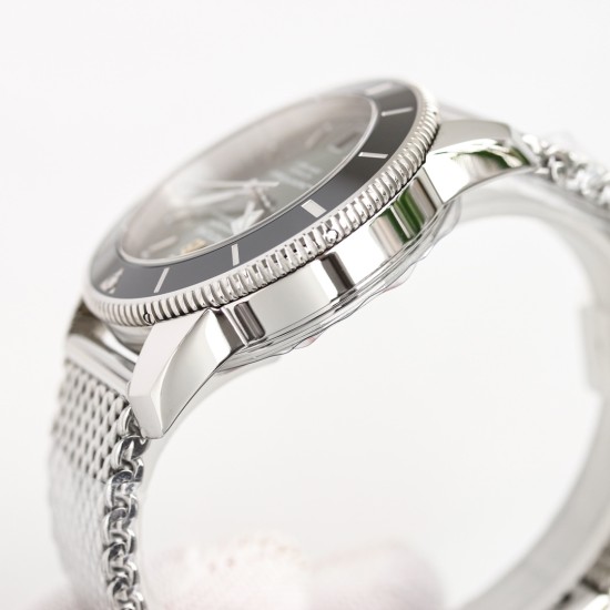 Breitling-Superocean Heritage II 42mm Blk SS/SS Green Dial GF V2 A2824