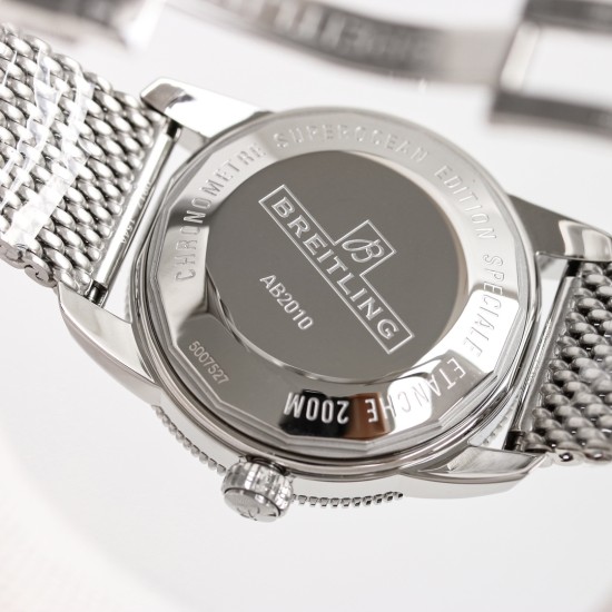 Breitling-Superocean Heritage II 42mm Blk SS/SS Green Dial GF V2 A2824